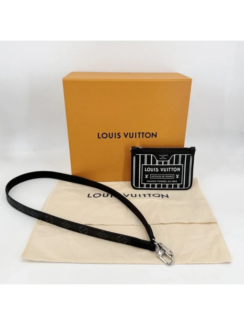 Louis Vuitton 2-Way Monogram Eclipse Neverfull Inside Out BB Shoulder Bag